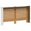 vidaXL Radiatorombouwen 2 st 152x19x81,5 cm MDF wit