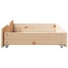 vidaXL Bedlades 2 st met wieltjes 85x55x17 cm massief grenenhout