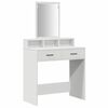 vidaXL Plafondtafel met lade Wit 79 x 41 x 140 cm Bewerkt hout