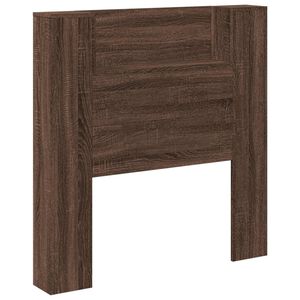vidaXL Opslag hoofdeinde met LED Bruin eiken Bewerkt hout
