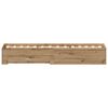 vidaXL Bedframe met lade Artisan Eiken 90 x 200 cm Bewerkt hout
