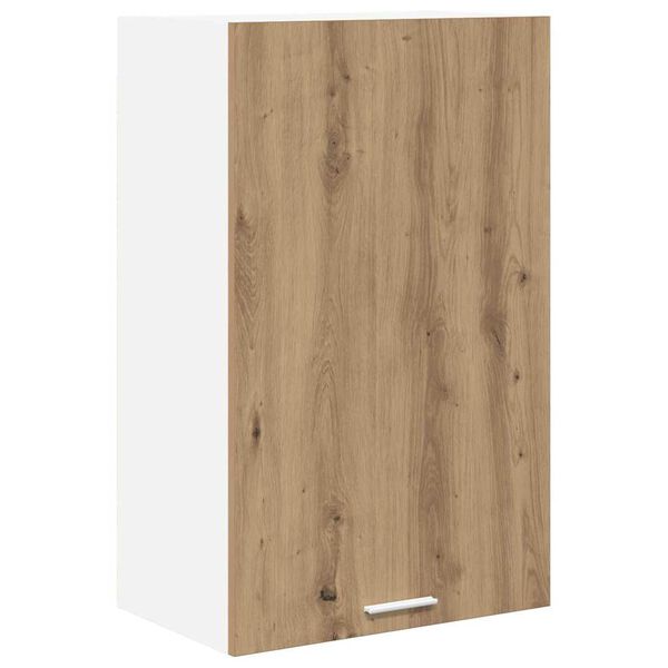 vidaXL Hangkast Ambachtelijke Eik en Wit 50 x 31 x 80 cm Bewerkt hout