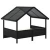 vidaXL Hondenhok met kussen poly rattan