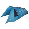 vidaXL Tunneltent met dak met opslag Blauw en Grijs 778 x 356 x 210 cm