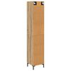 vidaXL Highboard Artisan Eiken 34,5 x 34 x 180 cm Bewerkt hout