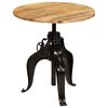 vidaXL Bartafel 75x(76-110) cm massief mangohout