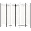 vidaXL Kamerscherm met 6 panelen 240x180 cm wit