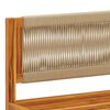 vidaXL 4-delige tuinbankset met kussens acaciahout & touw