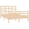 vidaXL Bedframe massief hout 135x190 cm