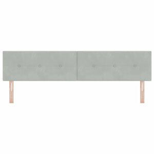 vidaXL Hoofdbord met hoofdeinde Lichtgrijs 200 cm Nep Leer