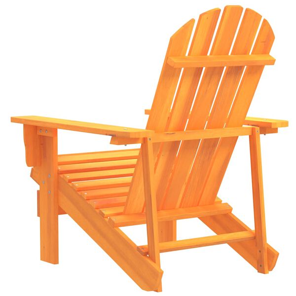 vidaXL Tuinstoel Adirondack massief vurenhout oranje