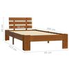 vidaXL Bedframe massief grenenhout honingbruin 90x200 cm
