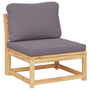 vidaXL Tuinbank met kussens massief acaciahout