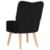 vidaXL Fauteuil Zwart 63 x 67 x 94 cm Sherpa Stof