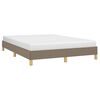 vidaXL Bedframe zonder matras stof taupe 140x190 cm