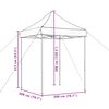 vidaXL Partytent inklapbaar pop-up 200x200x306 cm bruin