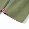 Kindershirt met lange mouwen 128 kakikleurig