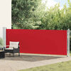 vidaXL Tuinscherm uittrekbaar 140x600 cm rood