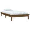 vidaXL Bedframe massief grenenhout honingbruin 90x200 cm