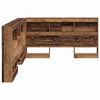 vidaXL Opberghoofdbord met plank Oud Hout 150 cm Bewerkt hout