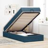 vidaXL Ottoman bed met matras 100x200 cm fluweel donkerblauw
