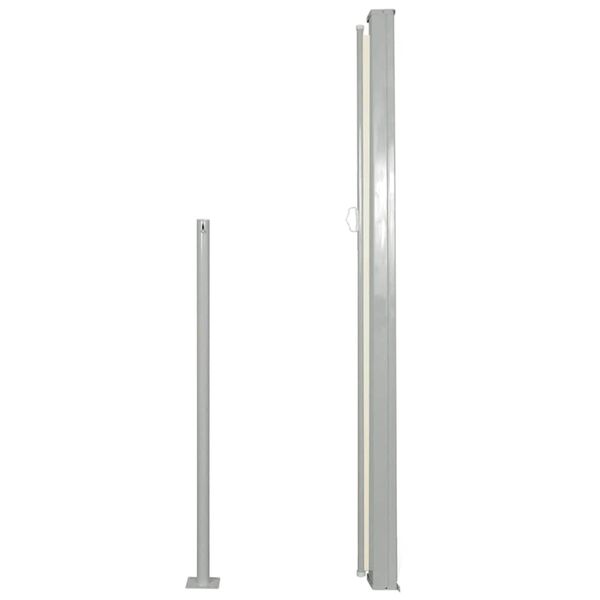 vidaXL Windscherm uittrekbaar 160x500 cm crème