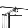 vidaXL Lat pulldown machine Zwart 110 x 70 x 187 cm Gepoedercoat staal