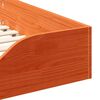 vidaXL Bedframe Wasbruin 100 x 210 cm Massief grenenhout
