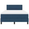 vidaXL Boxspringbed met matras met hoofdeinde Blauw 120 x 190 cm Stof