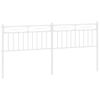vidaXL Vervangend hoofdbord 180 cm metaal wit