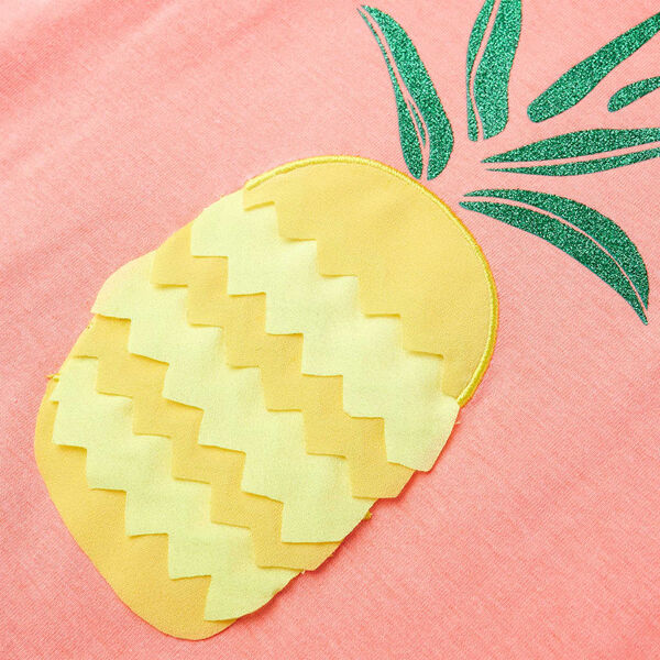 Kindershirt 140 neonkoraal