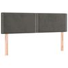vidaXL Boxspring met matras fluweel donkergrijs 140x200 cm