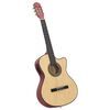 vidaXL Gitaar cutaway met equalizer 6 snaren western klassiek