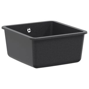 vidaXL Enkele spoelbak Graniet 42 x 46 x 31 cm Grafiet