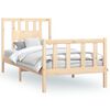 vidaXL Bedframe met hoofdbord massief grenenhout 100x200 cm