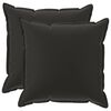 vidaXL Kussensloop 2 st HOUTEN Zwart 80 x 80 cm Polyester