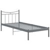 vidaXL Bedframe metaal grijs 100x200 cm