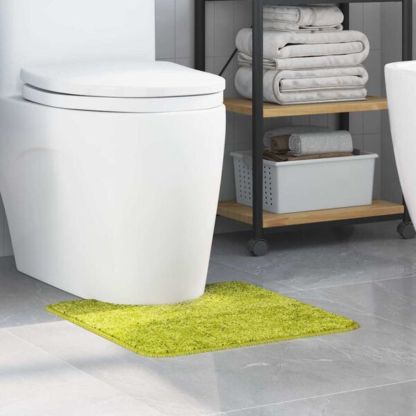 vidaXL Antislip Badmat met Toilet Cut Groen 50 x 50 cm PP
