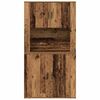 vidaXL Hoge kast Oudhout 80 x 33 x 150 cm Bewerkt hout