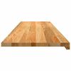 vidaXL Vensterbanken 2 st 140x40x2 cm massief eikenhout lichtbruin