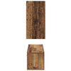vidaXL Tv-meubelset Wandgemonteerd 4 pcs Oud Hout Bewerkt hout