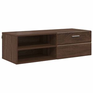 vidaXL Houten Kast Bruin Eiken 100,5 x 39 x 30 cm Bewerkt hout