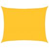 vidaXL Zonnezeil 160 g/m&sup2; rechthoekig 6x8 m HDPE geel