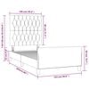 vidaXL Bedframe zonder matras 100x200 cm stof lichtgrijs