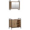 vidaXL Badkamerkastenset 2 st Artisanaal eiken 65,5 x 34 x 61 cm