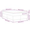 vidaXL Boxspringbed Cr&egrave;me en Wit 120 x 190 cm Katoen Stof