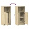 vidaXL Dressoir met LED 42,5x34x100 cm bewerkt hout sonoma eikenkleur