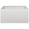 vidaXL Plantenbak 80x80x40 cm roestvrij staal