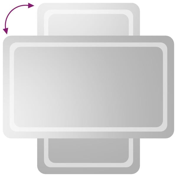 vidaXL Badkamerspiegel LED 60x100 cm