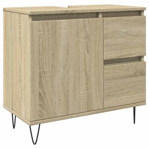 vidaXL Badkamerkast 65x33x60 cm bewerkt hout sonoma eikenkleurig